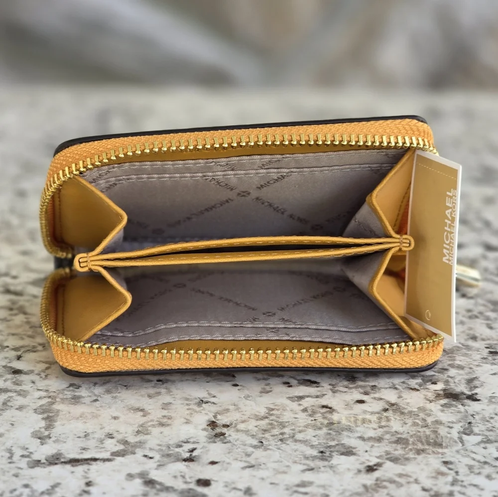 Michael Kors Jet Set Logo Card Case Wallet - Picture 3 of 6